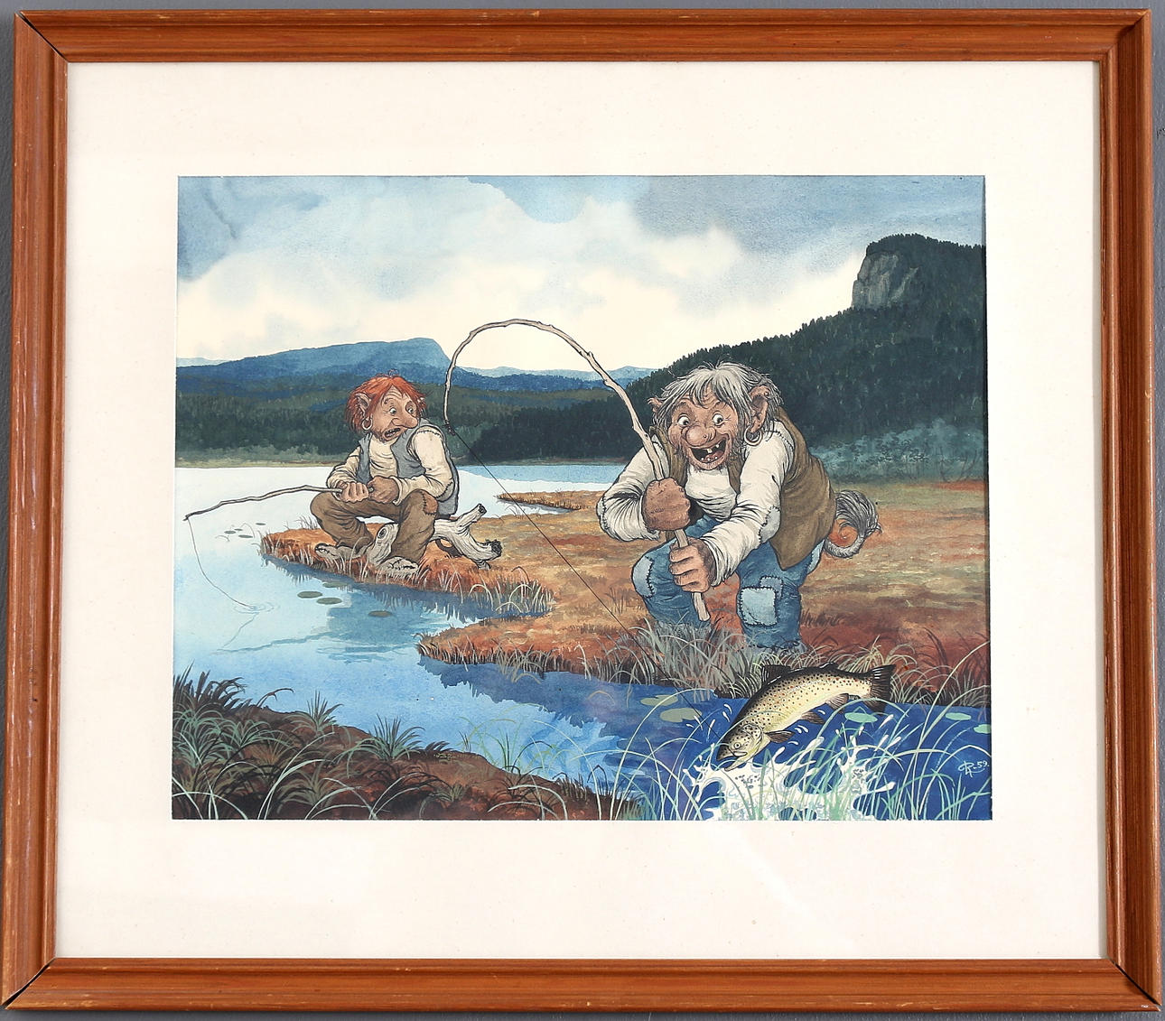 ROLF LIDBERG. Akvarell, signerad och daterad, -59.