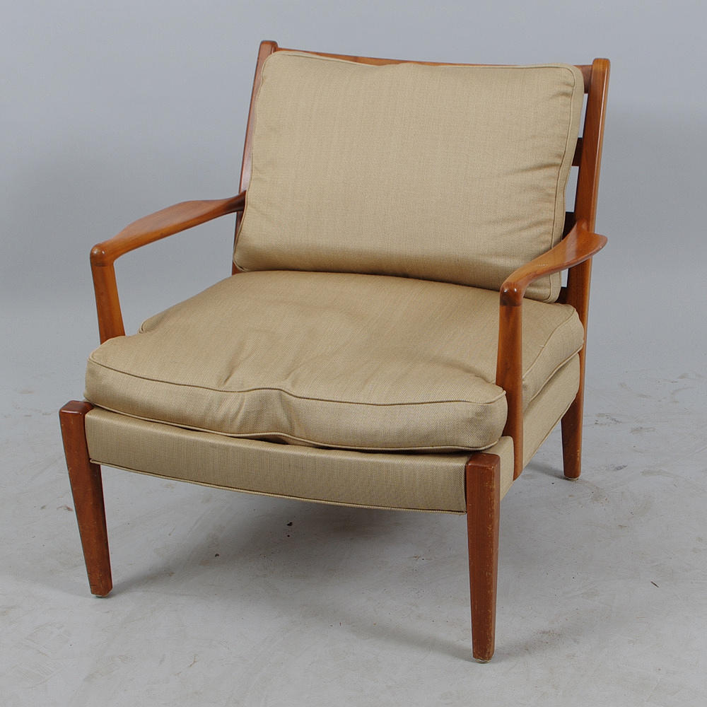 FÅTÖLJ, teak, 1970-tal.