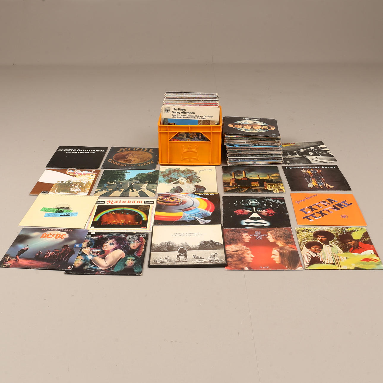 Lote DE VINILO, unos 150 LPs, Rock, Pop.