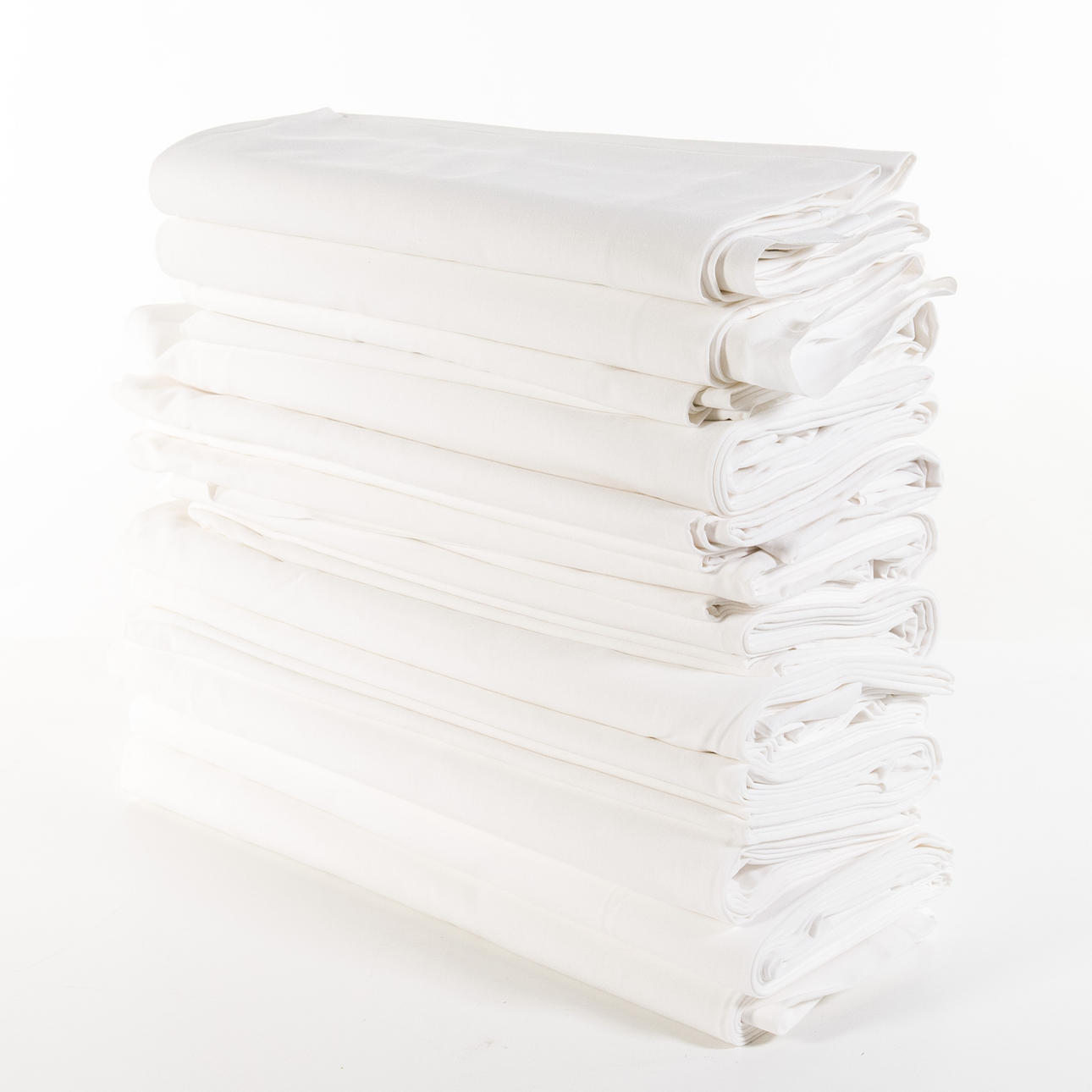 12 st lakan, vita, bomull.