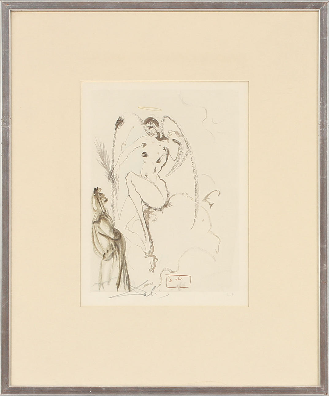 SALVADOR DALI, litografier, 2 st, sign, E.A.