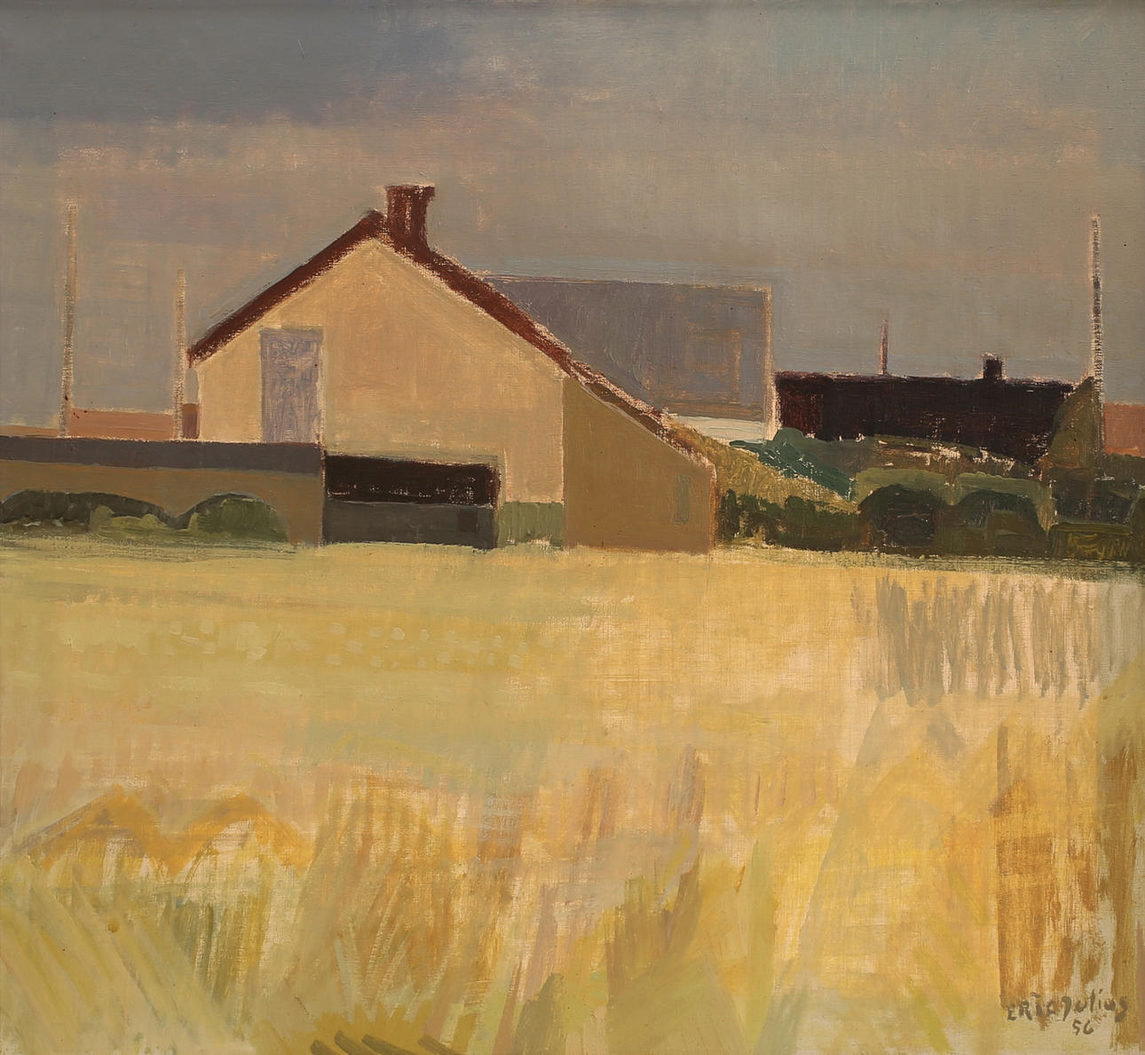 ERIC JULIUS. Oil on canvas, signed and dated.