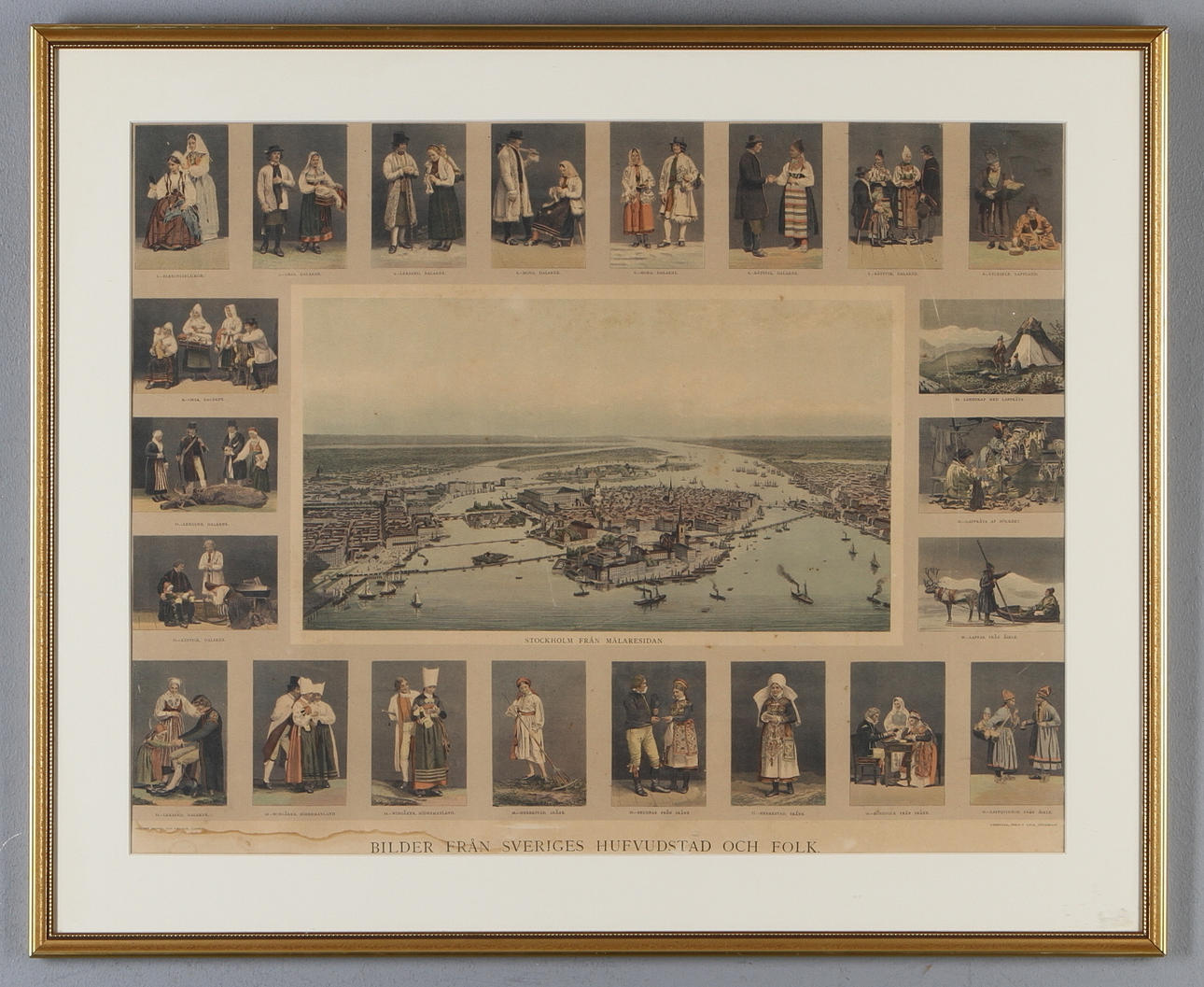 TRYCK, "Bilder från Sveriges hufvudstad och folk". Utgivare, Percy F. Luck, Stockholm.