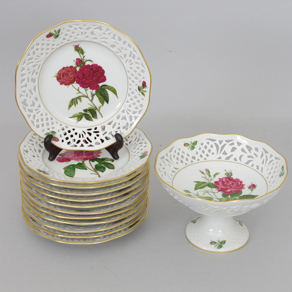 FRUKTSERVIS,"Klassiska rosor", Schumann, Arzberg.