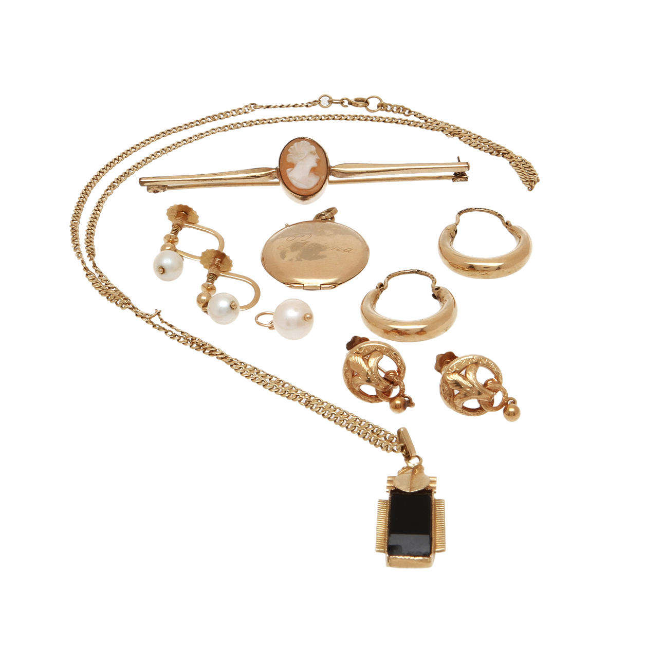 SMYCKEN, guld 18 k. Vikt ca 19 gram.