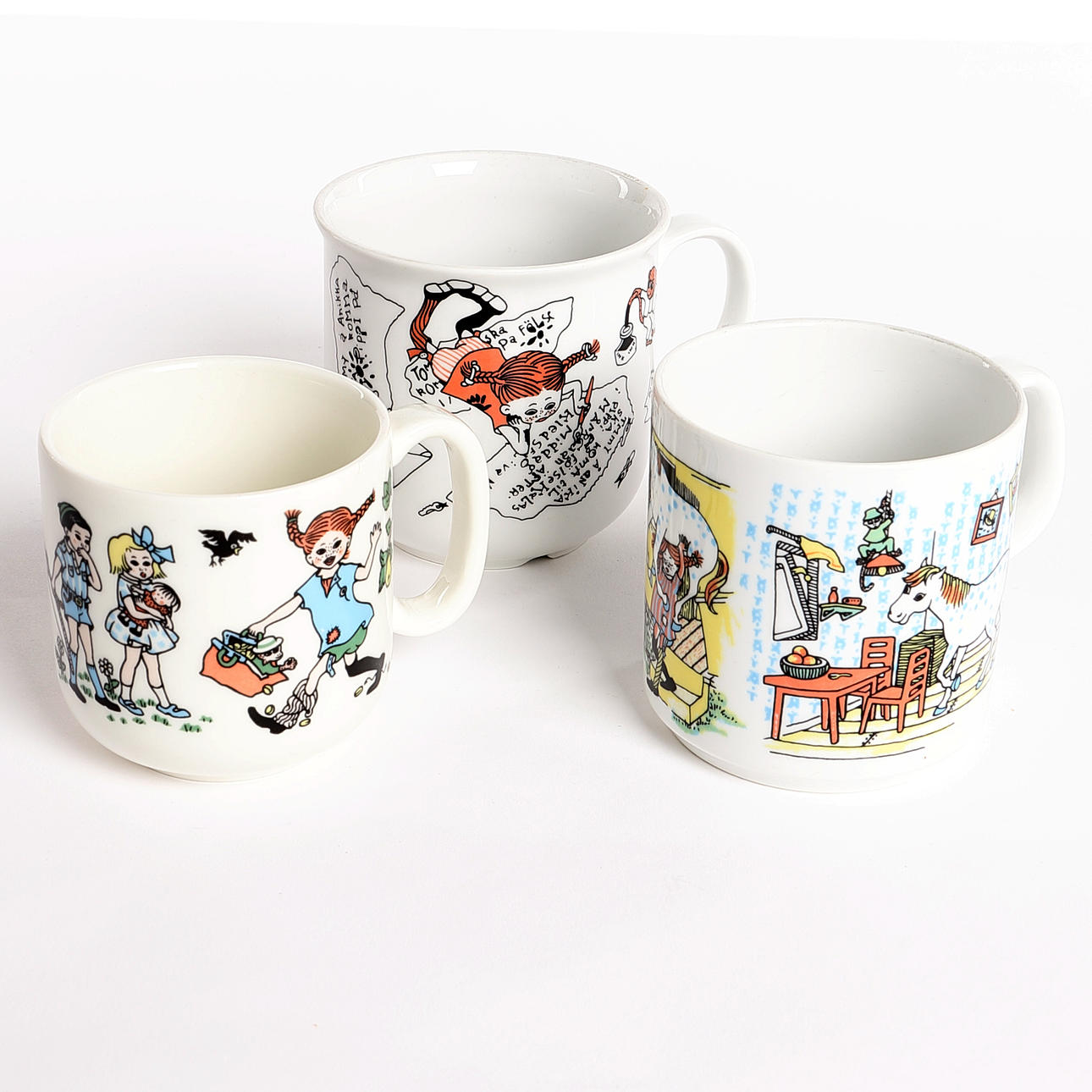 PIPPI LONG SOCKS, coffee cups, 3 pcs.