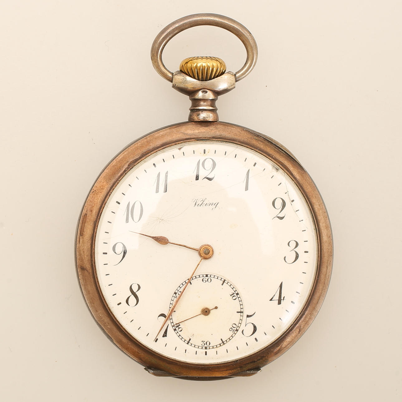 POCKET WATCH, Viking, silver.