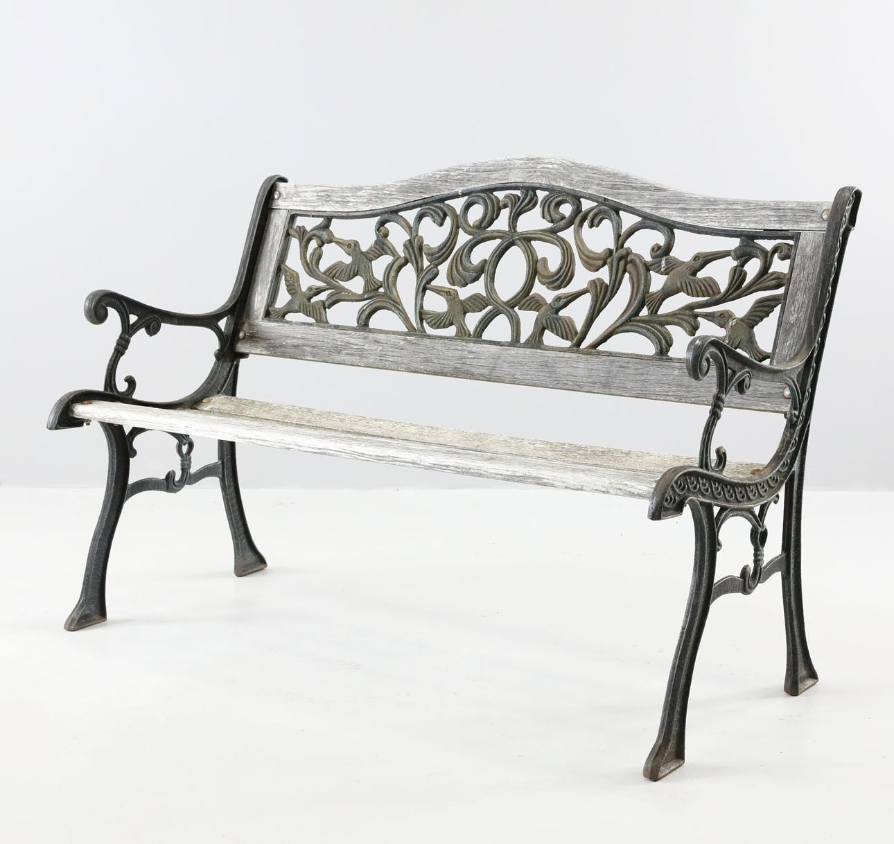 TRÄDGÅRDSSOFFA, gjutjärn, trä,1900-tal.