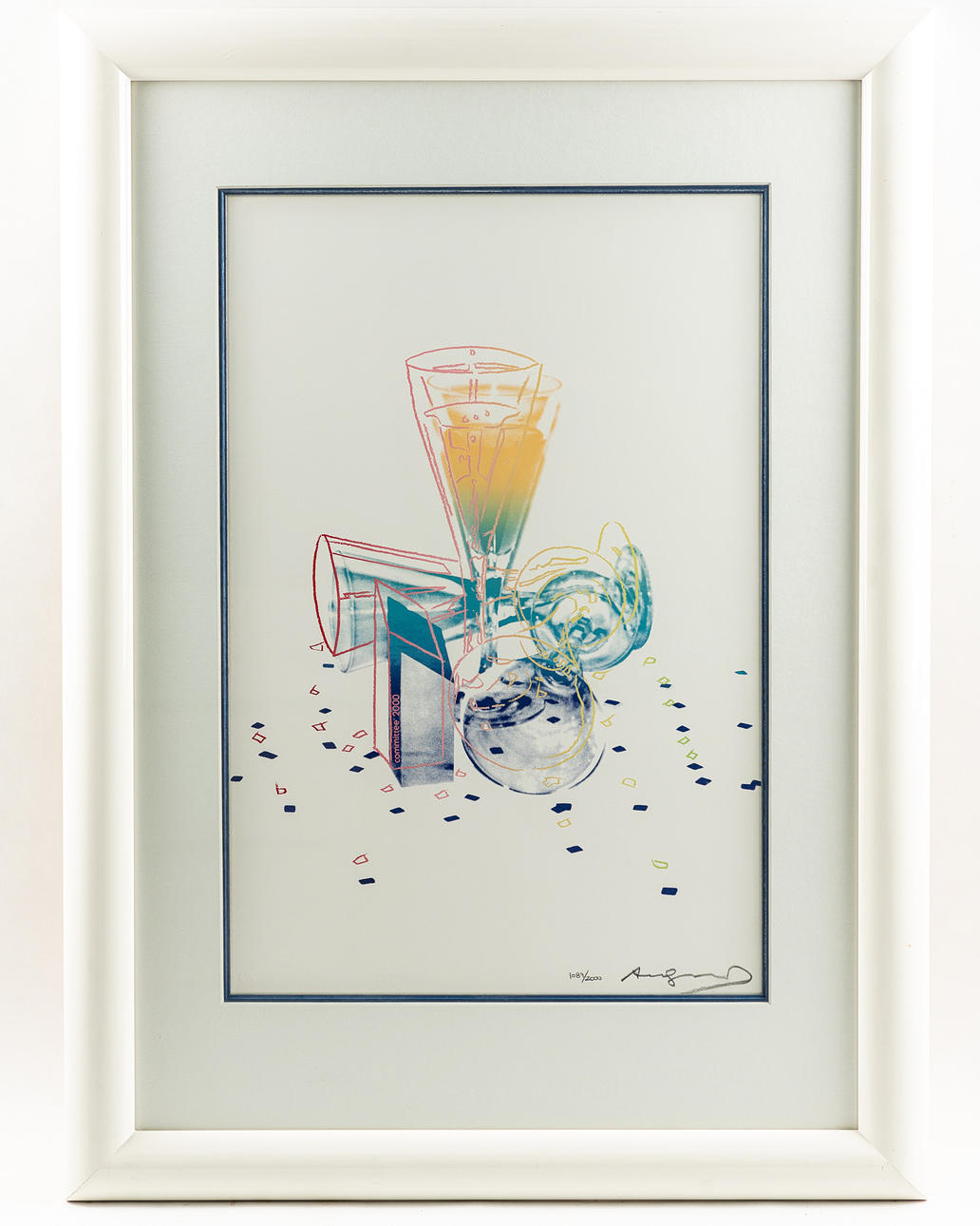 ANDY WARHOL. Color silkscreen, 'Committee 2000', 1982.