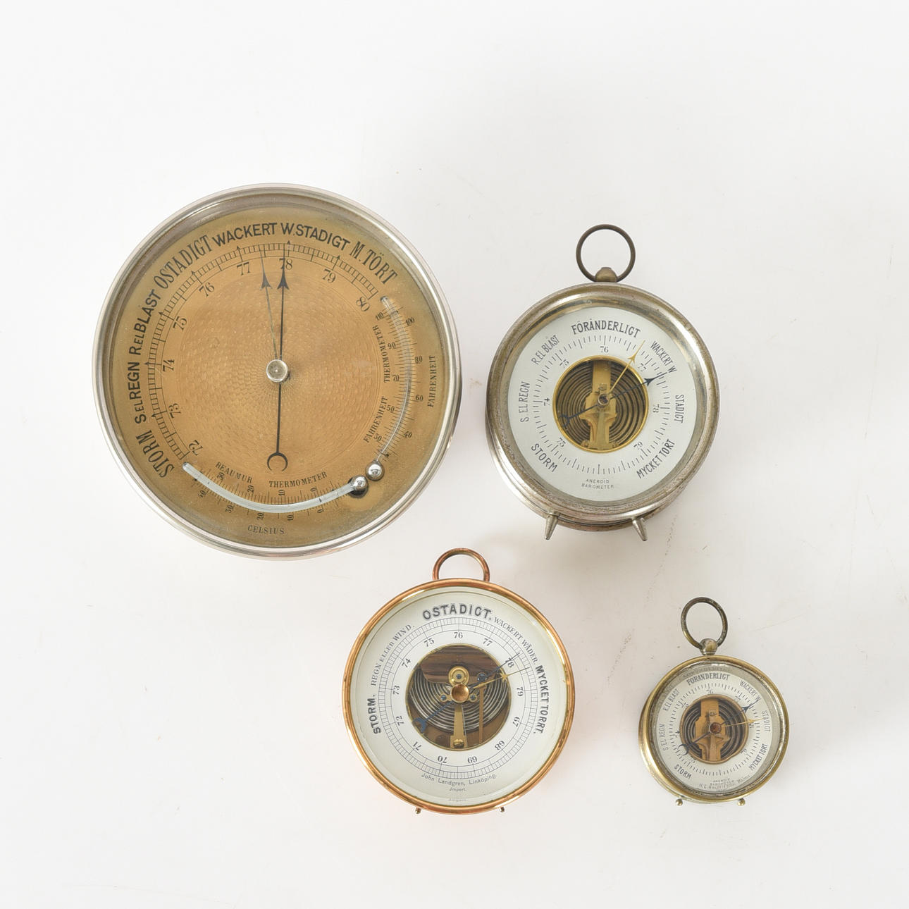 BAROMETRI, 4 kpl, 1900-luku.