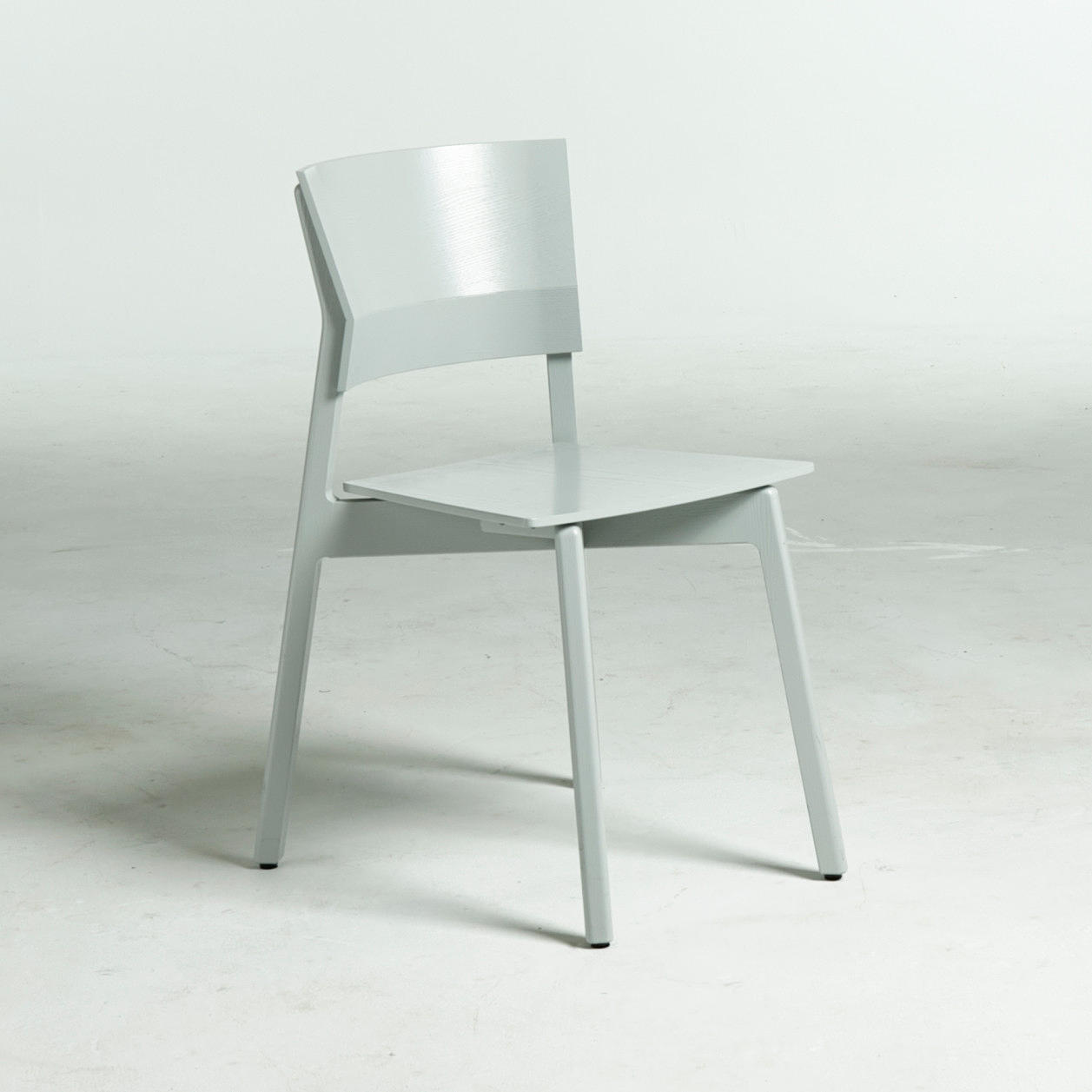 MATILDA LINDBLOM. "Excelsa", chair, for Stolab, designed in 2007, solid ash, light grey.