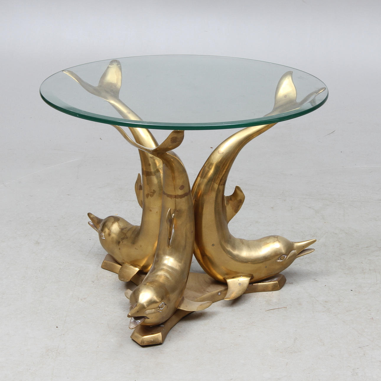 BORD, metall, glas, 1900/2000-tal.