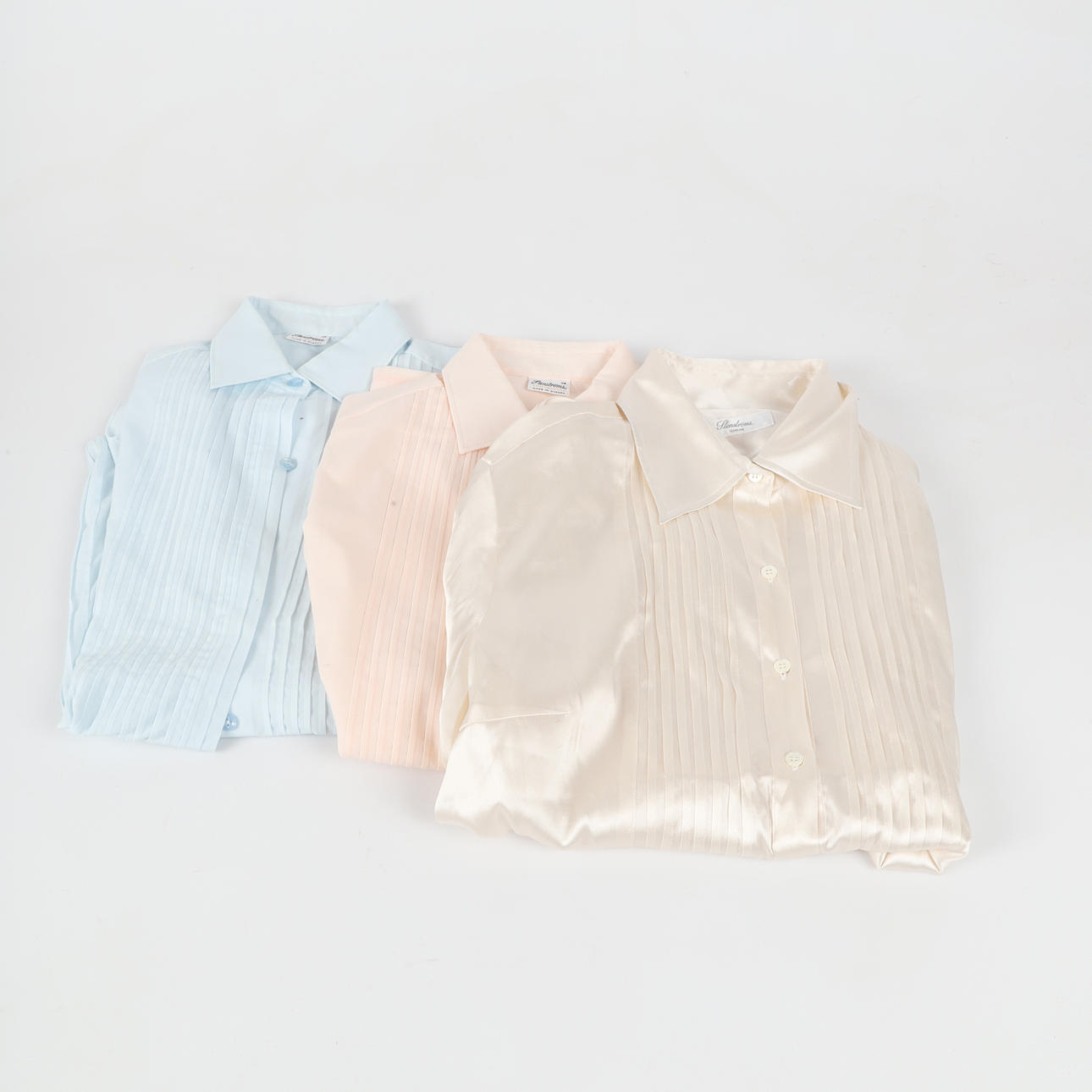 DAMSKJORTOR, 3 stycken, silke/bomull, Stenströms.