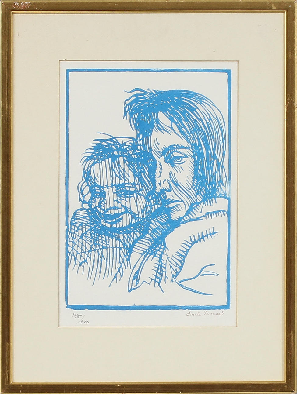 EMILE BERNARD. Litografi, signerad och daterad 145/200.