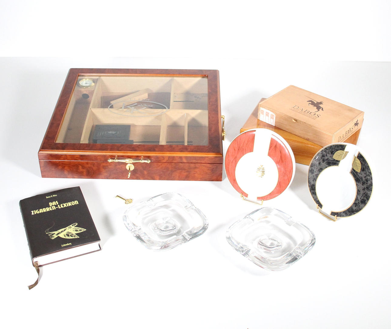 Humidor Kohlhase & Kopp, med tillbehör.