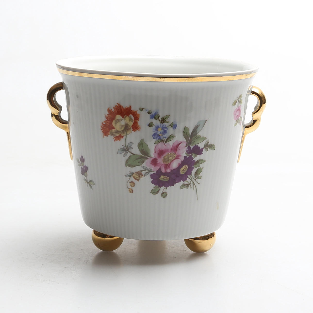 Blumentopf, Porzellan, Freiberger, 1900.