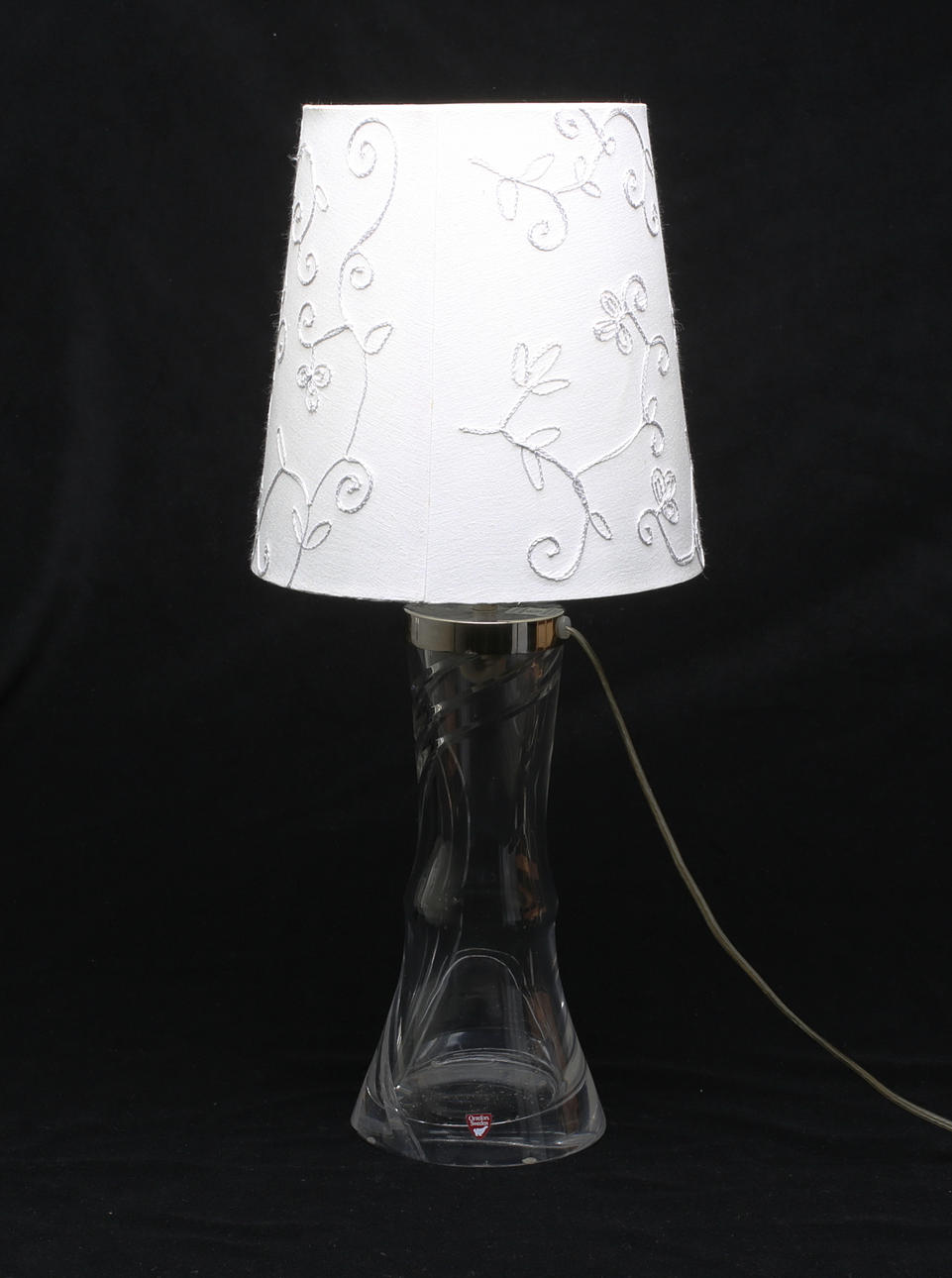 BORDSLAMPA. Orrefors, signerad Orrefors AD 2193.