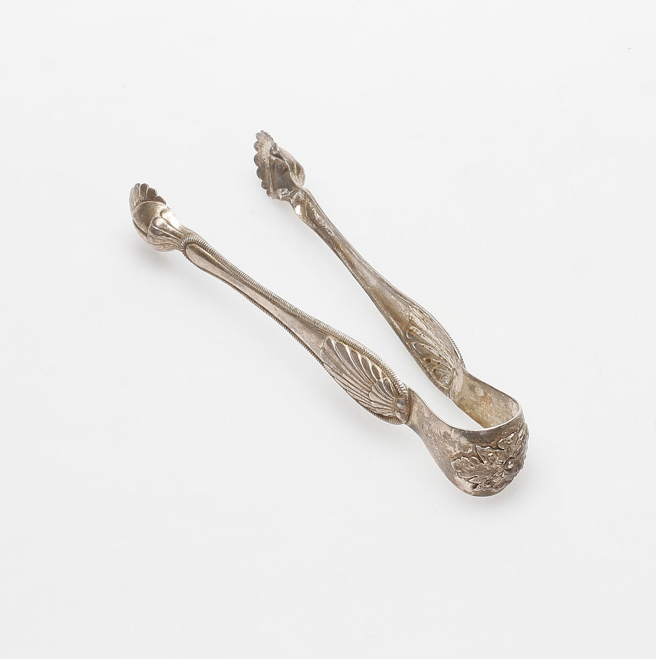 SOCKERTÅNG, silver, senempire, 1800-tal.