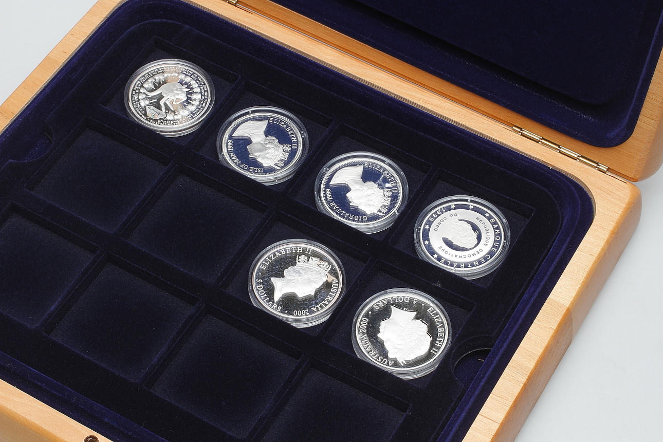 MYNT, 6 st, silver, OS i Sydney 2000, vikt ca.219,6 gram.