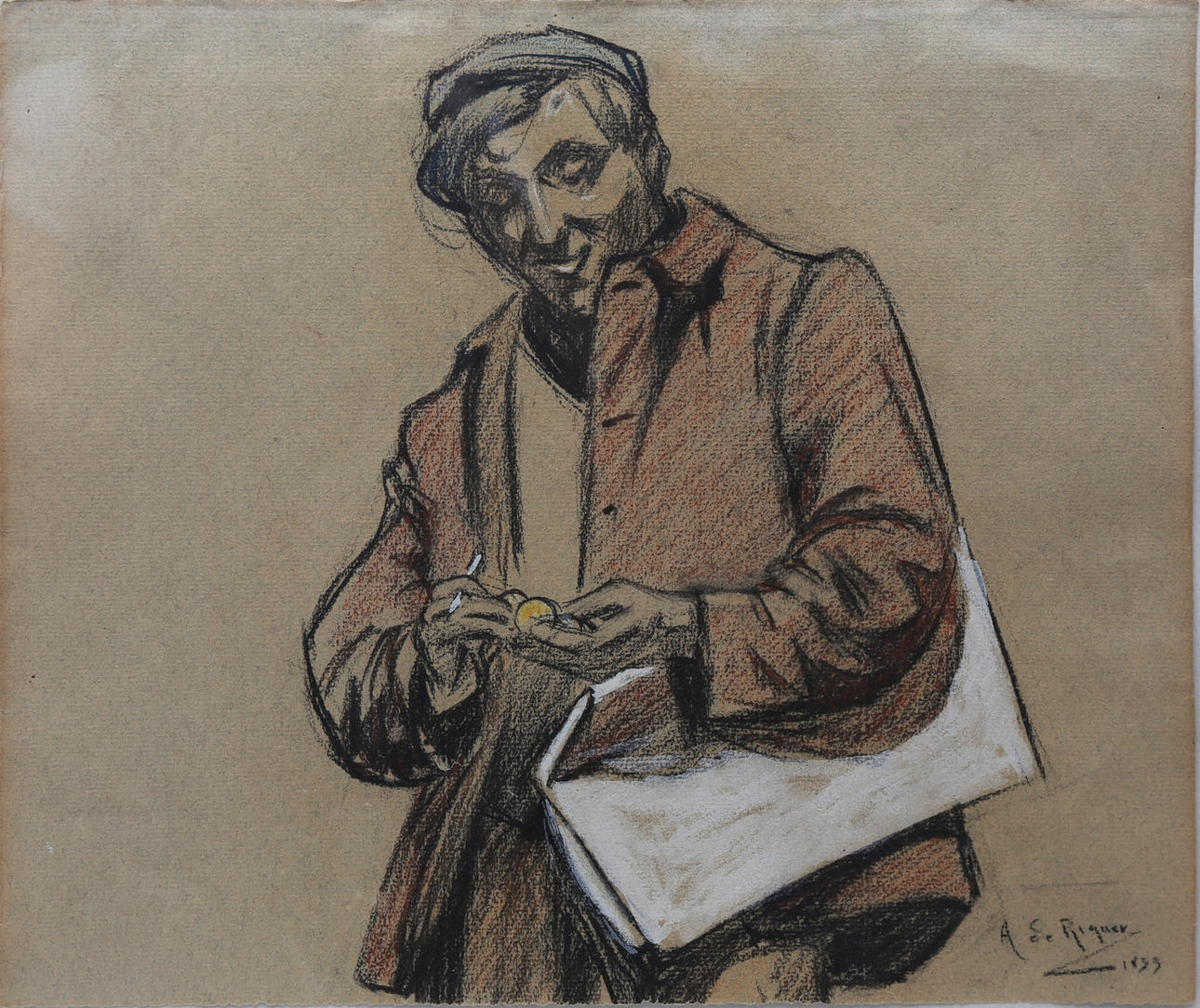 ALEXANDRE DE RIQUER. "El carterista".