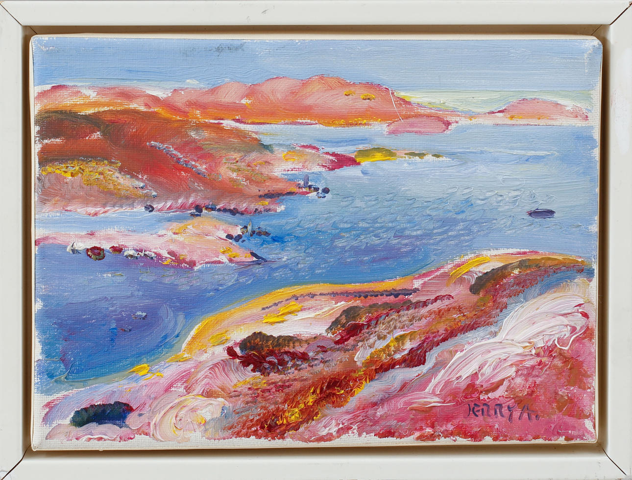 JERRY ANDERSSON. Olja, 4 stycken. Signerade.