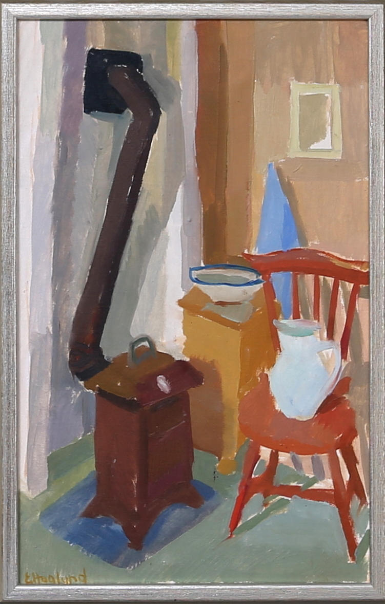 ERIK HÖGLUND. Olja på duk, Sign, E Höglund.