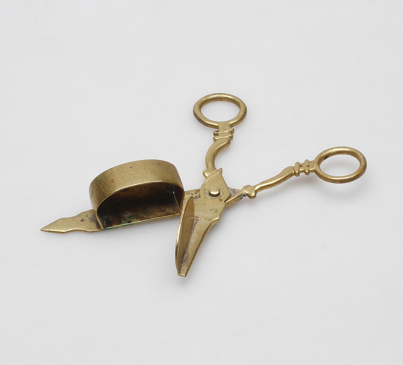 LJUSSAX, mässing, 1700/1800-tal.