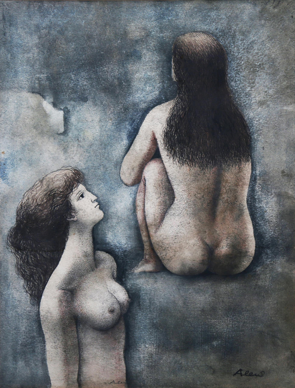 MARC ALEU. Nakna unga kvinnor.