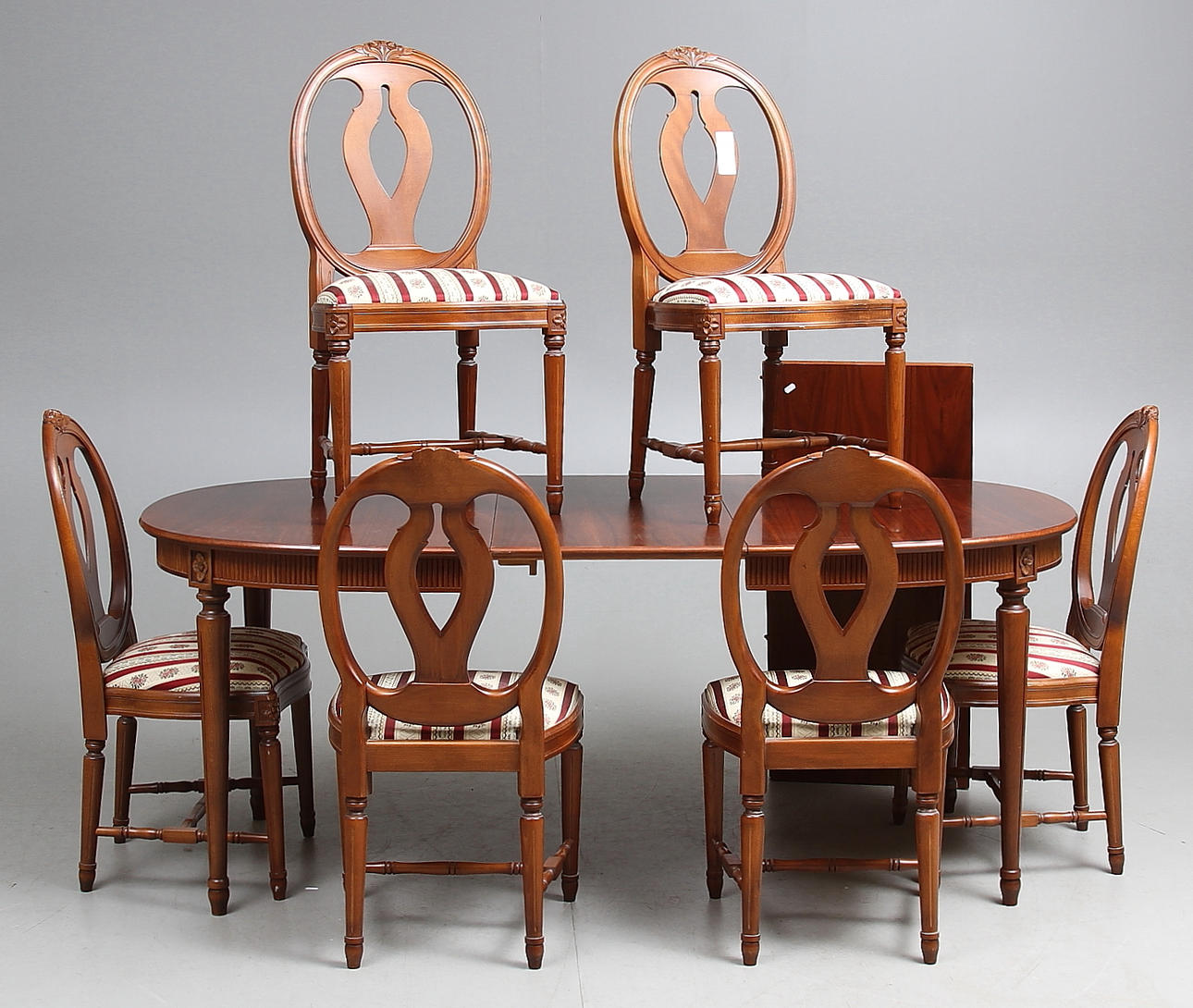 MATGRUPP, 7 delar, gustaviansk-stil, Svenska modellen, 1900 talets tredje kvartal.