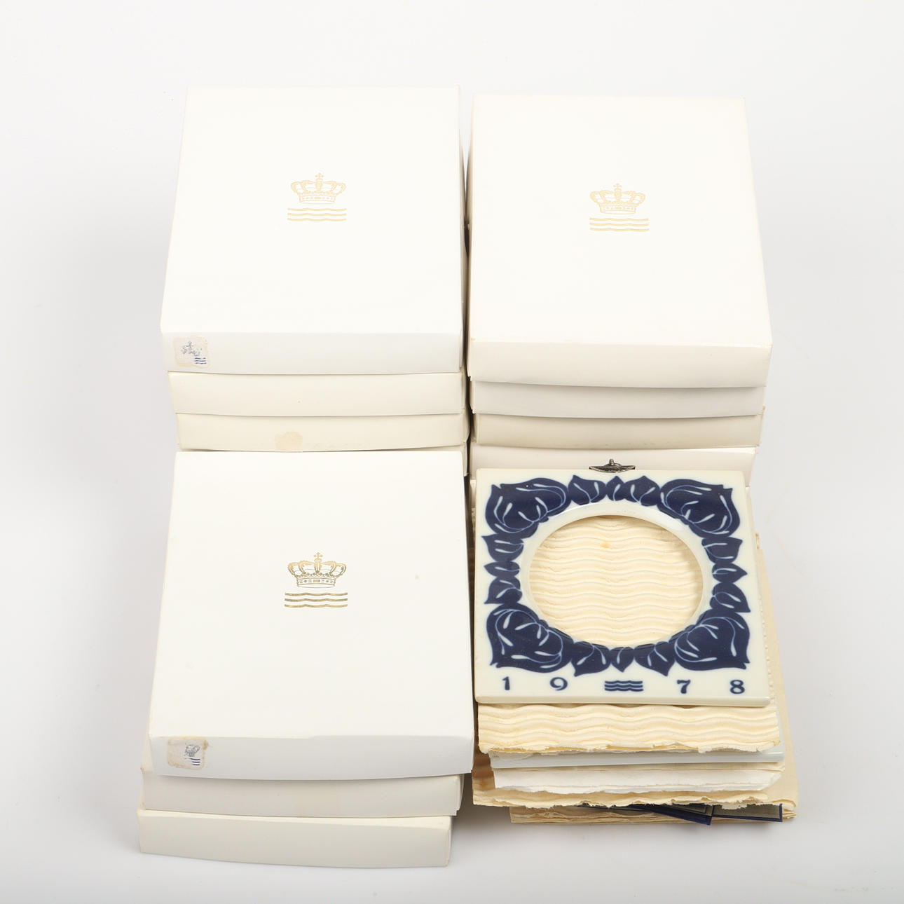 PHOTO FRAMES, 19 pieces, Royal Copenhagen.