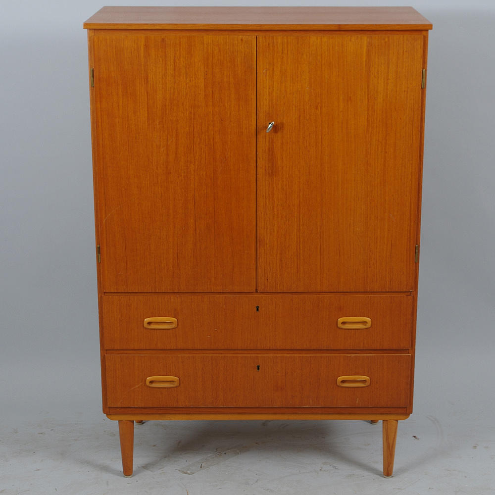 SKÅP MED LÅDOR, teak, 1950/1960-tal.