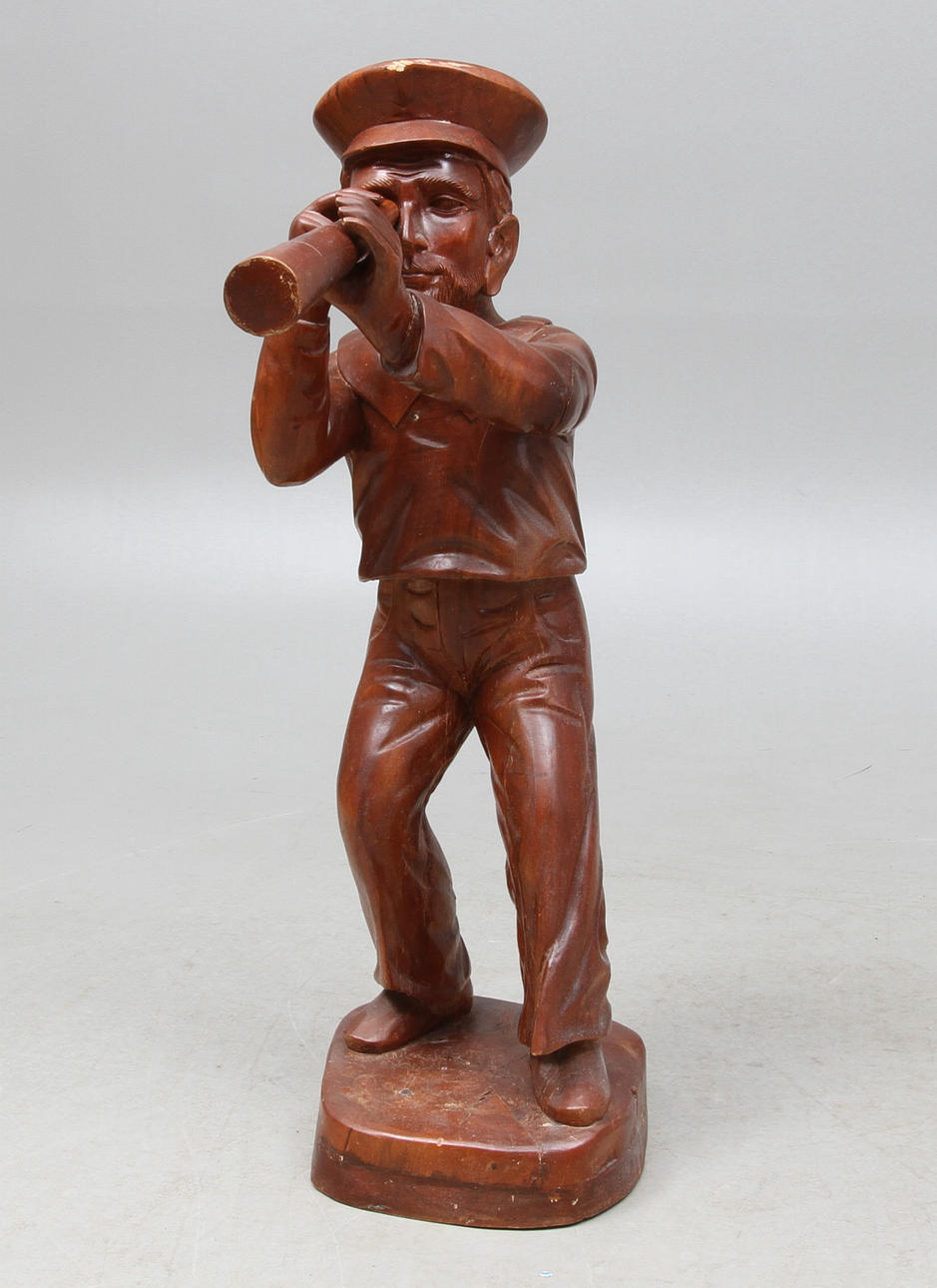 SKULPTUR, träskuren, osignerad.