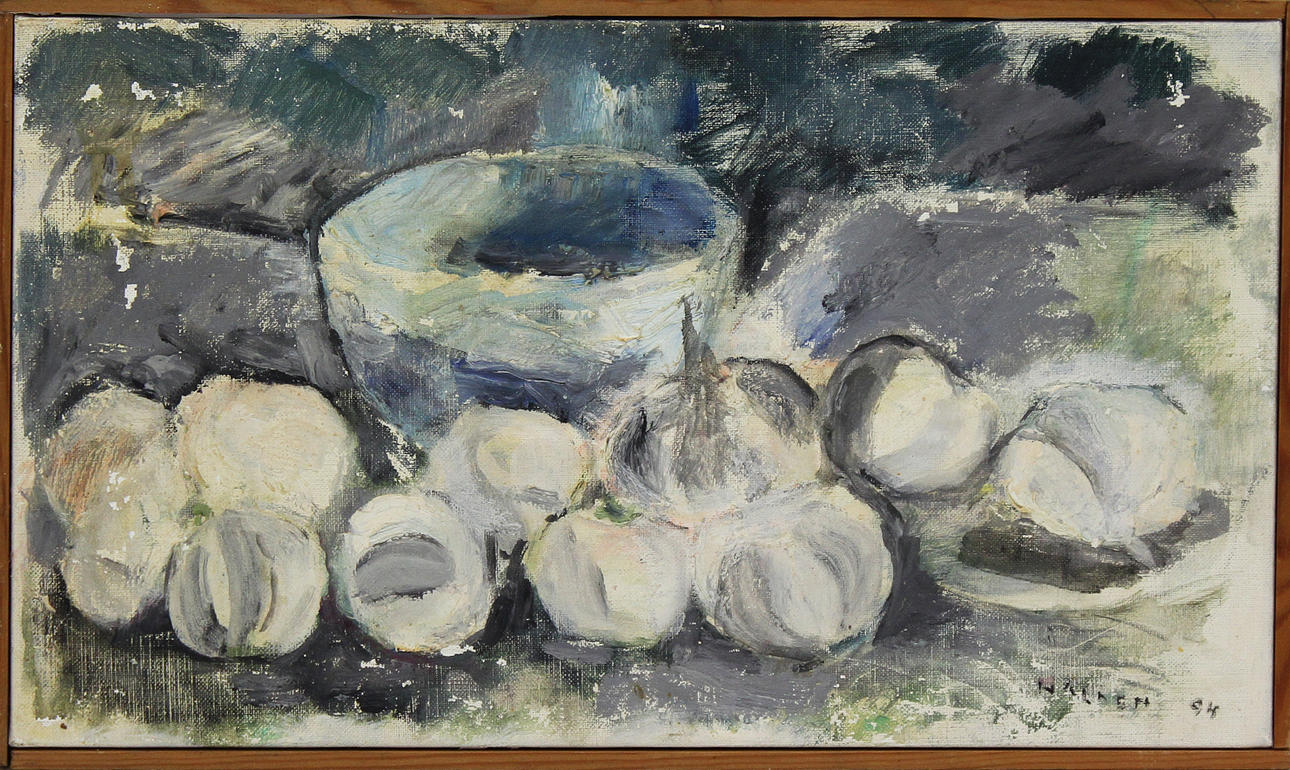 KJERSTIN HALDEN. Stilleben. Olja på duk. Signerad Halden -94.