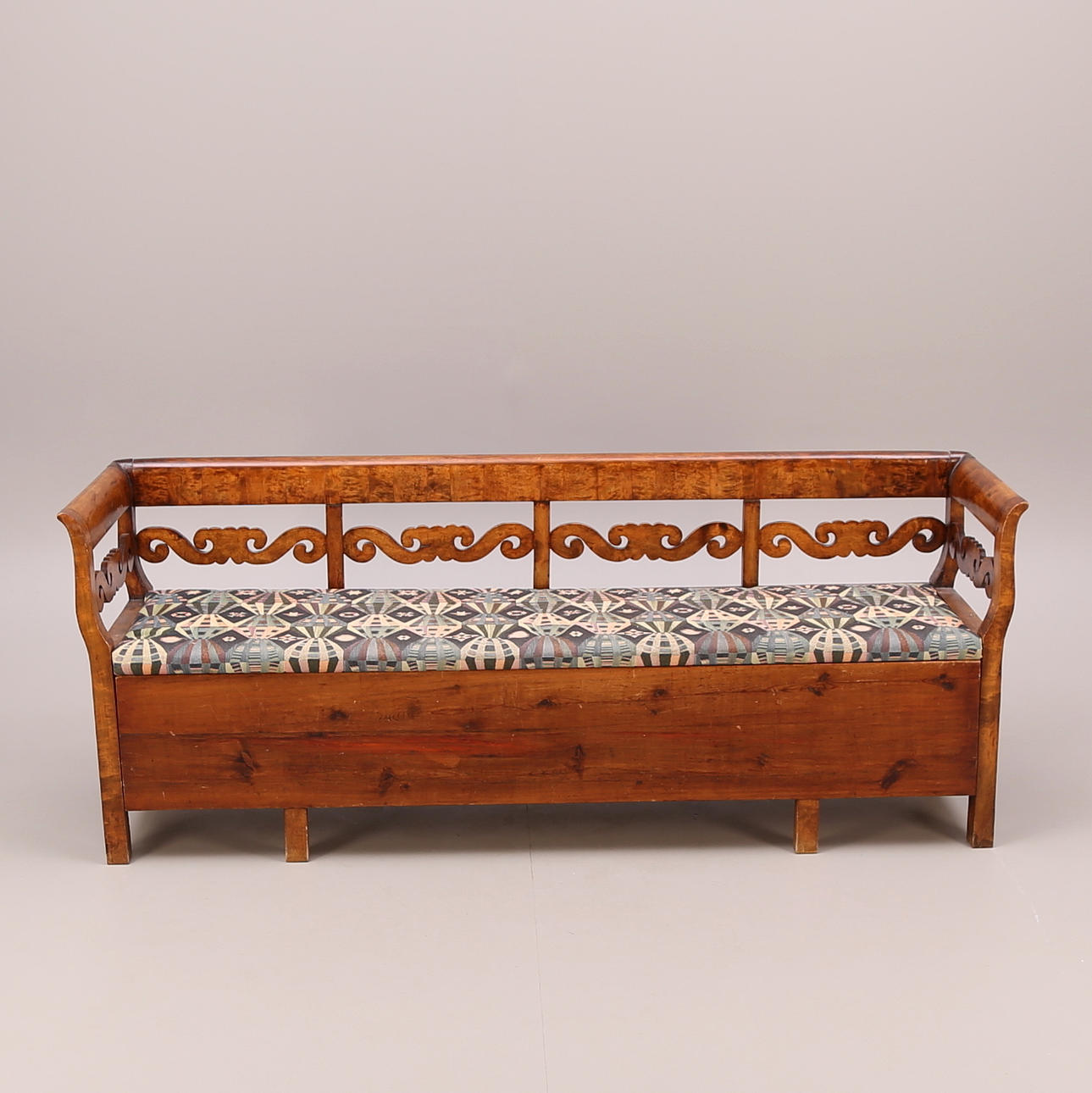 KÖKSSOFFA, betsad furu och rotfaner 1800/1900-tal.