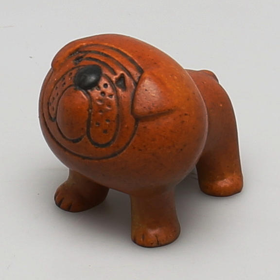 BULLDOG i keramik, Gustavsberg, Lisa Larson.