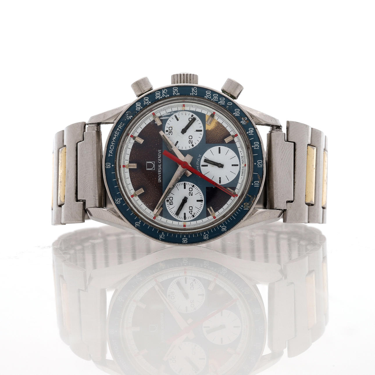 WRIST WATCH COMPAX UNIVERSAL Geneva, manual, 1970s.