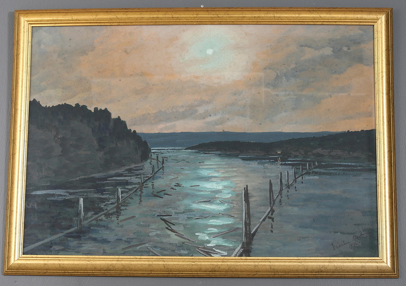WILLIAM BODINGH. Gouache, signerad och daterad 1932.