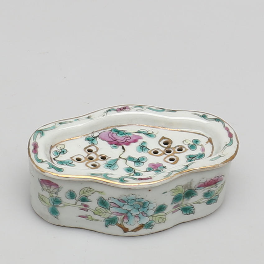 SKRIVKAR, porsin, Kina 1700-tal (Period Rose).