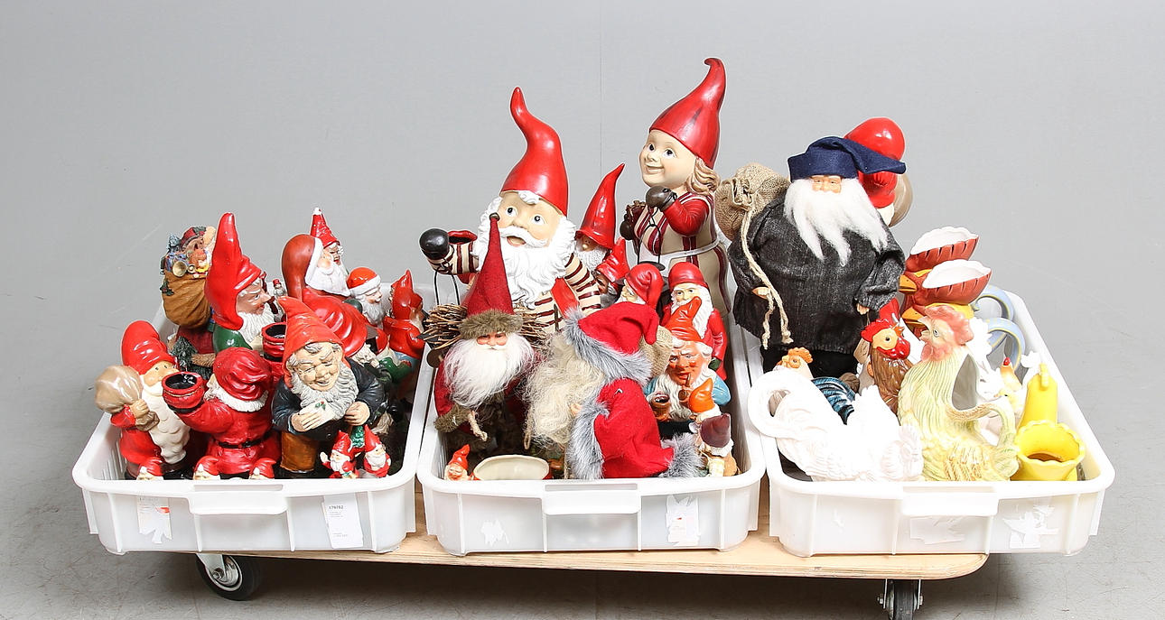 TOMTAR och PÅSKSAKER, 1900-2000-tal.