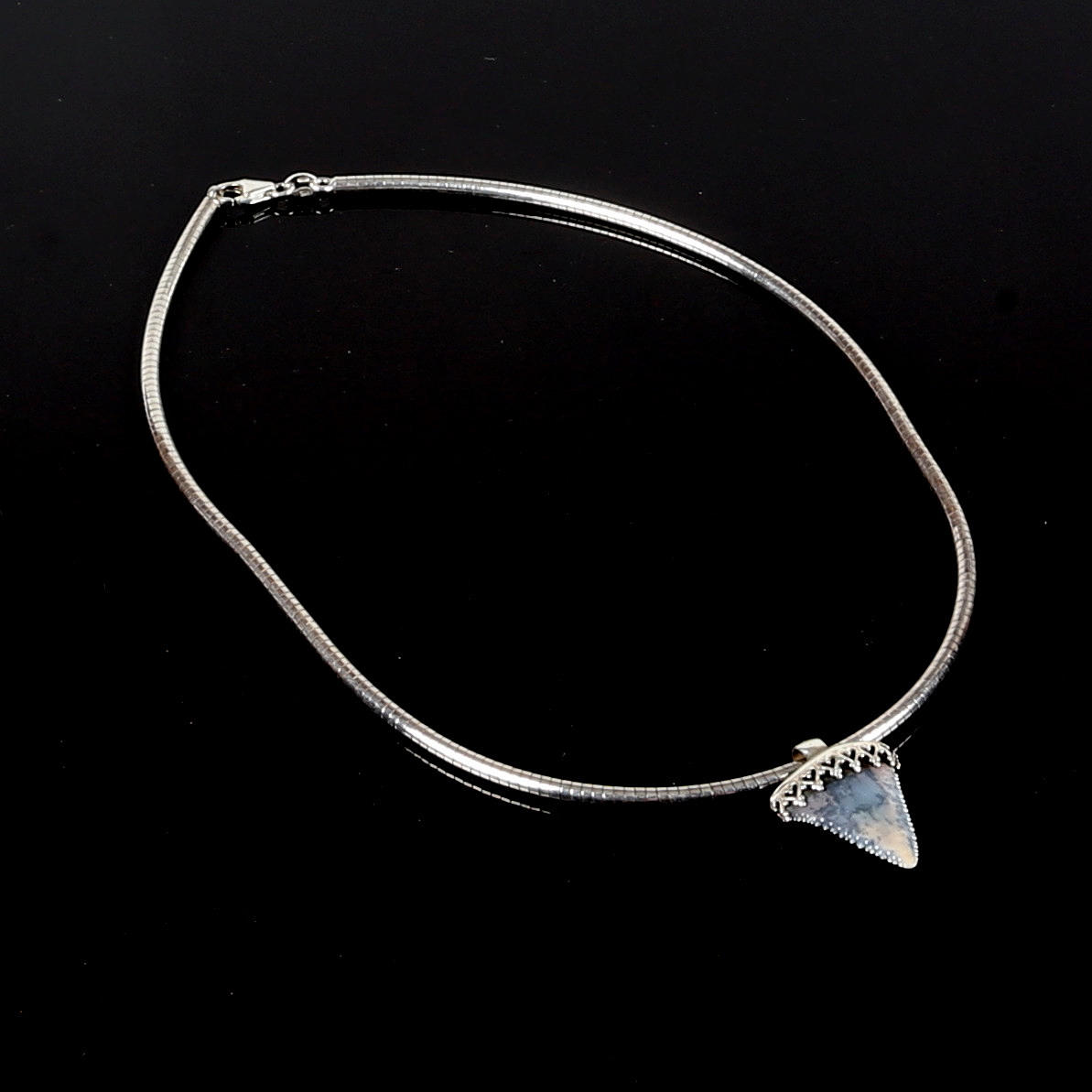 COLLIER, Sterling silver, Tand.