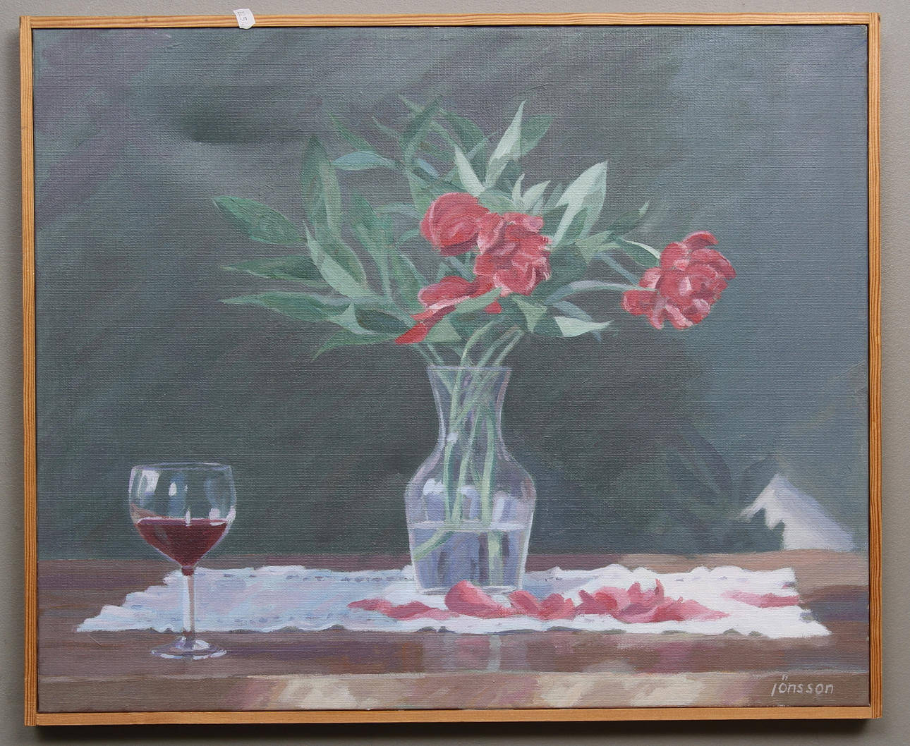 LARS JÖNSSON. Pioner. Olja på duk. Signerad Jönsson.