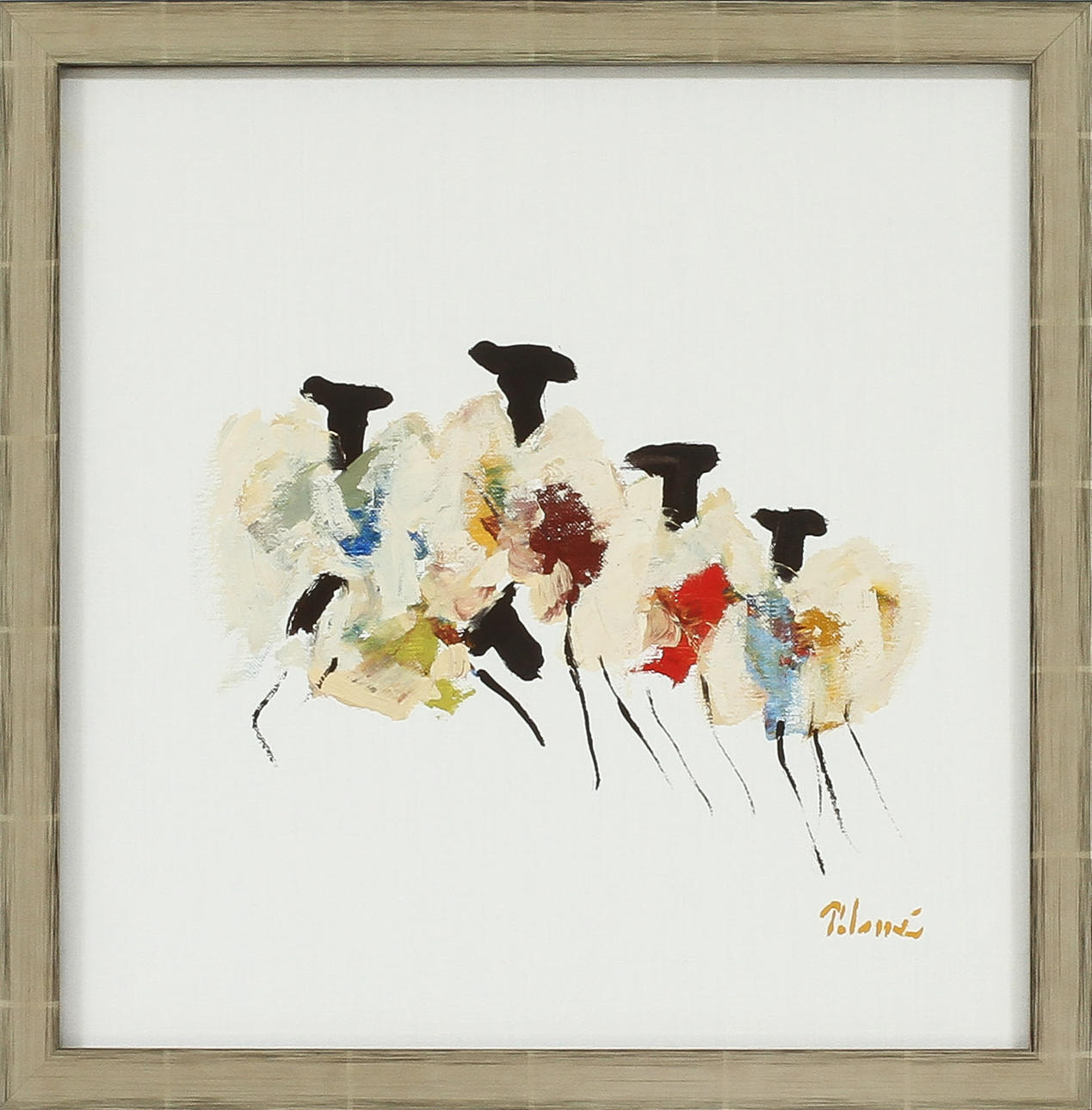 ANDERS PALMÉR. Får, olja på duk, signerad.