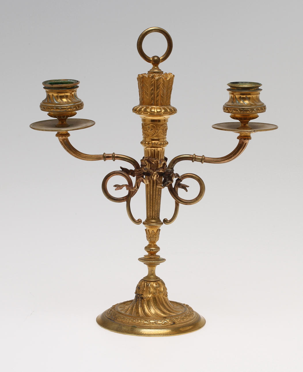 KANDELABER, för 2 ljus, empirestil, 18/1900-tal.
