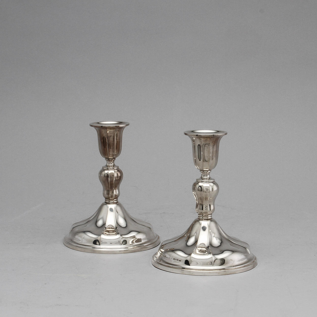 LJUSSTAKAR, 1 par, silver, ca 170 gram.