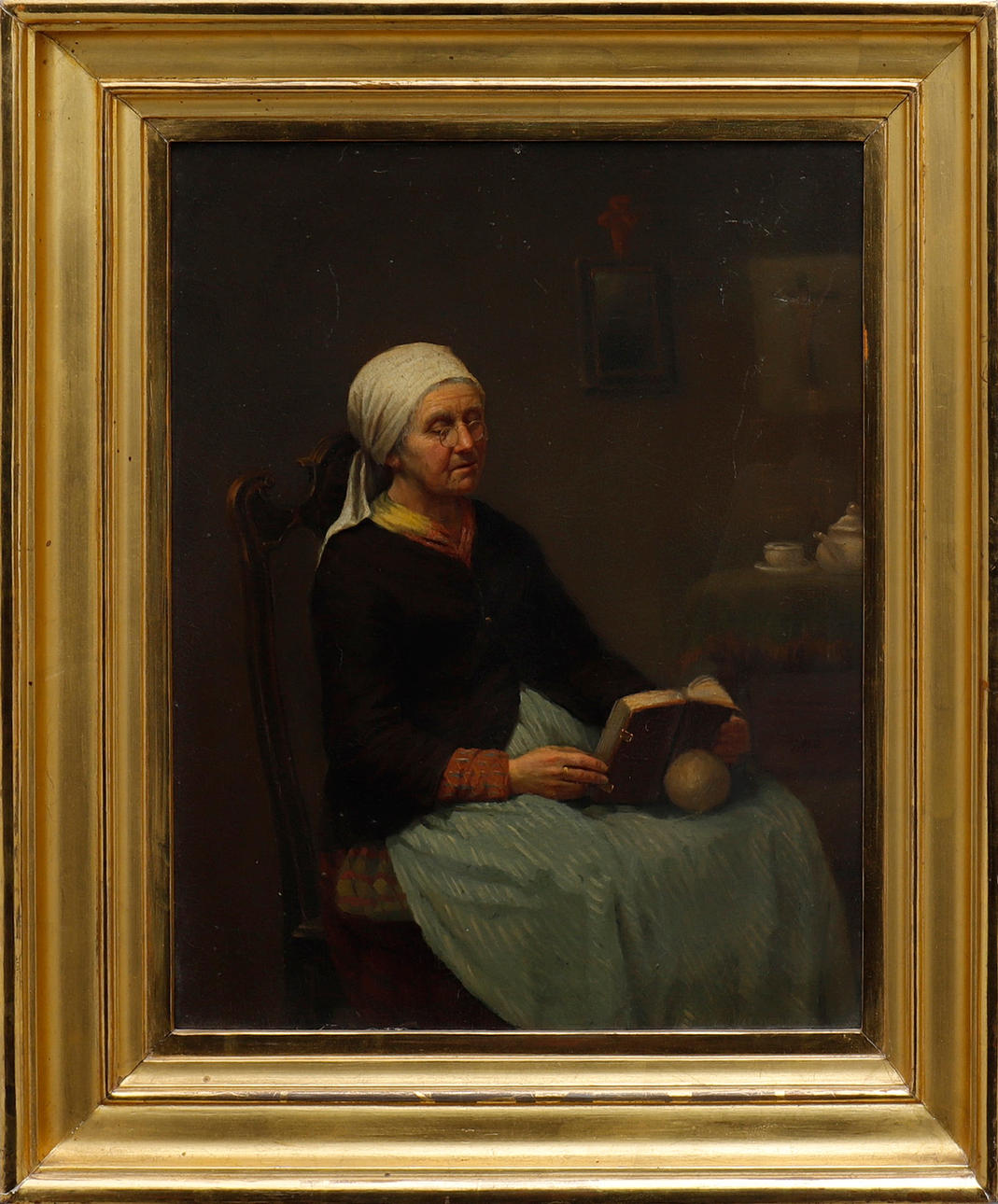 OIDENTIFIERAD KONSTNÄR. Óleo sobre Tabla, siglo XIX.