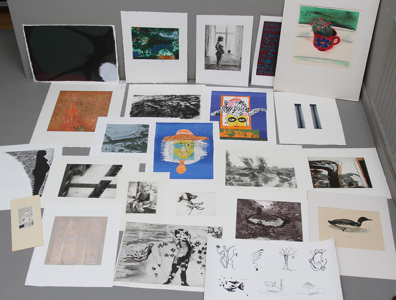 PARTI GRAFISKA BLAD, ca 20 st.