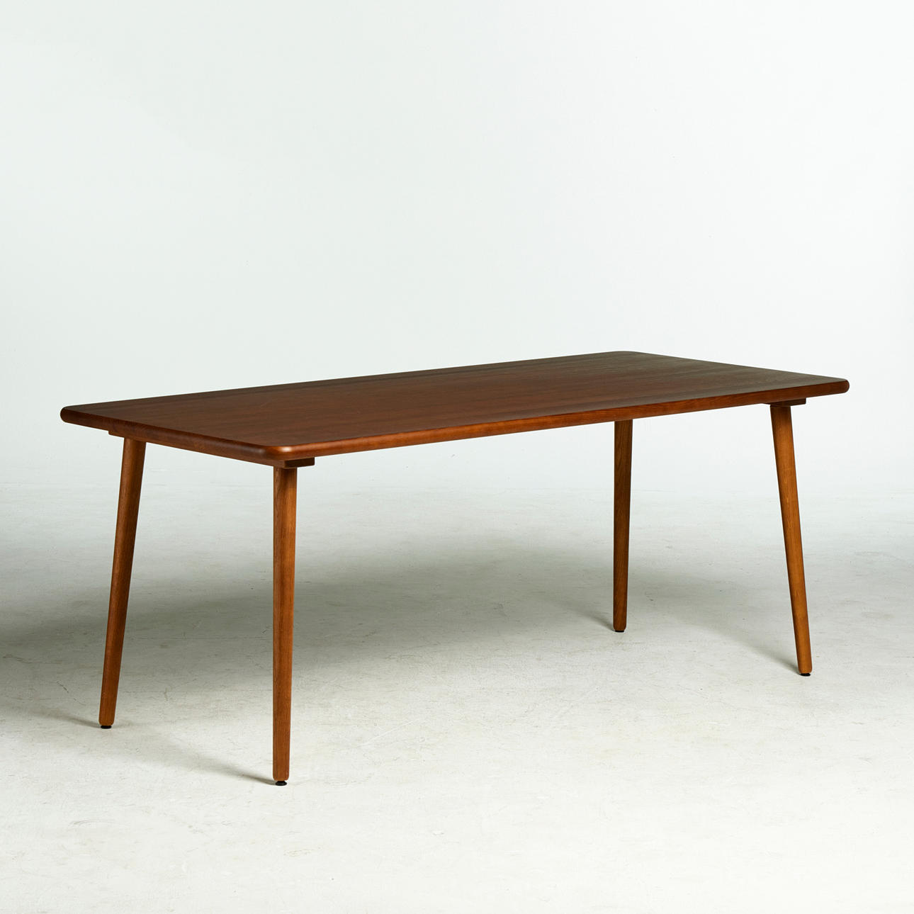 JONAS LINDVALL. "Miss Tailor", Stolab, dining table, solid oiled oak, dark brown finish.