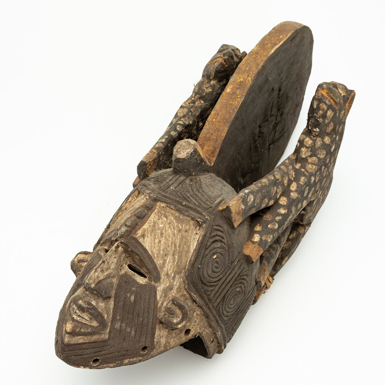 Maske / leopard maske, træ, Vestafrika.