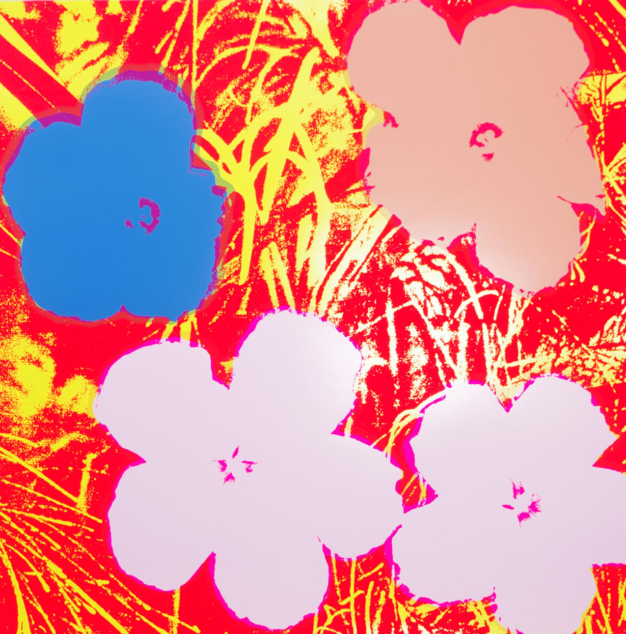 ANDY WARHOL. Efter. Poppy Flower, färgserigrafi.