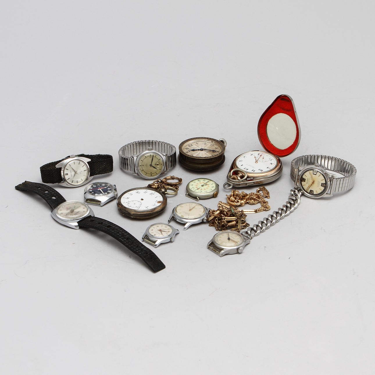 PARTI KLOCKOR, bl.a. Omega, silver, armbandsur herr etc.